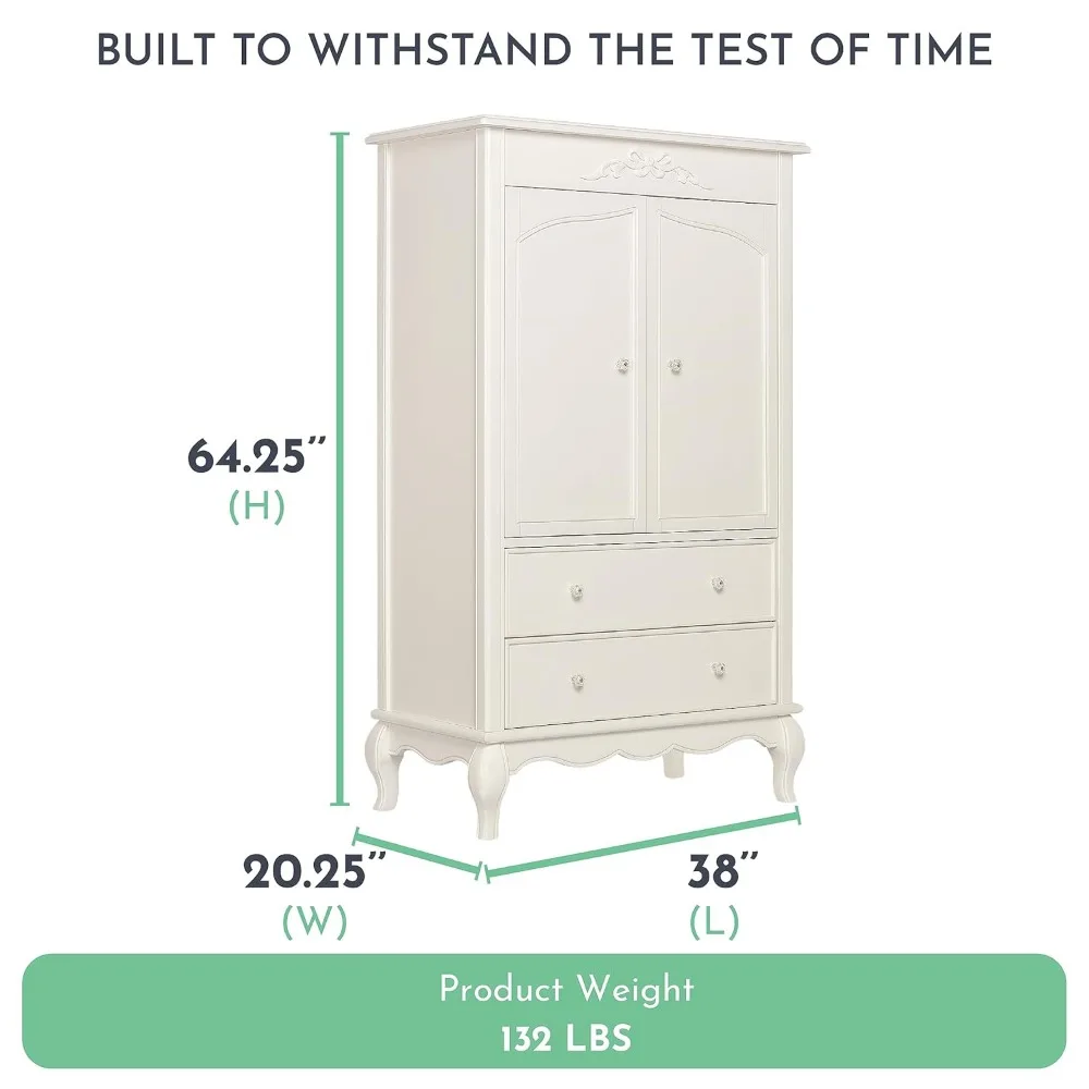Aurora Armoire 40x20 25x68 дюймов (1 шт. в упаковке) кружево цвета слоновой кости