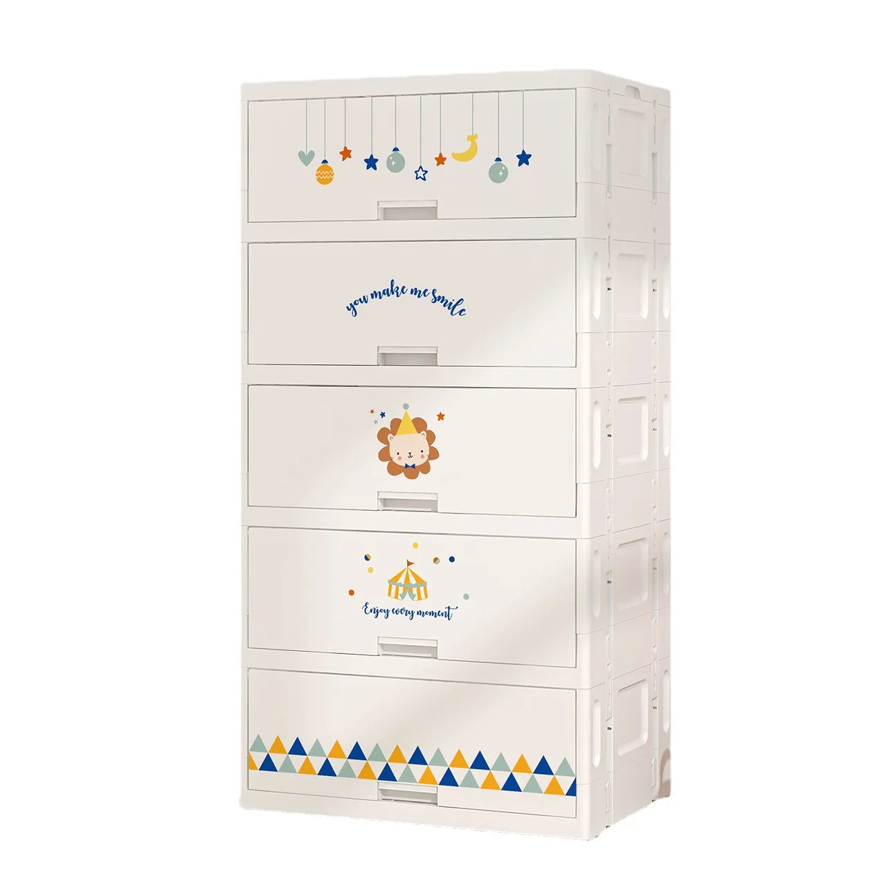 

Free Installation Storage Cabinet Clamshell Type Children's Snack Locker Living Room Against The Wall Plastic Toy Cabinet
