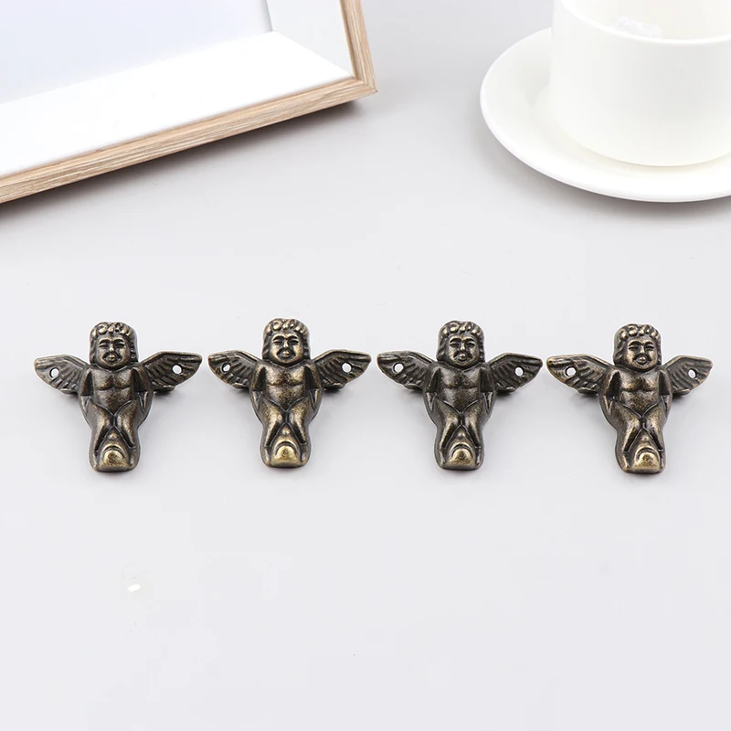 

4 pieces little angel bottom corner jewelry box gift box decoration foot protector base