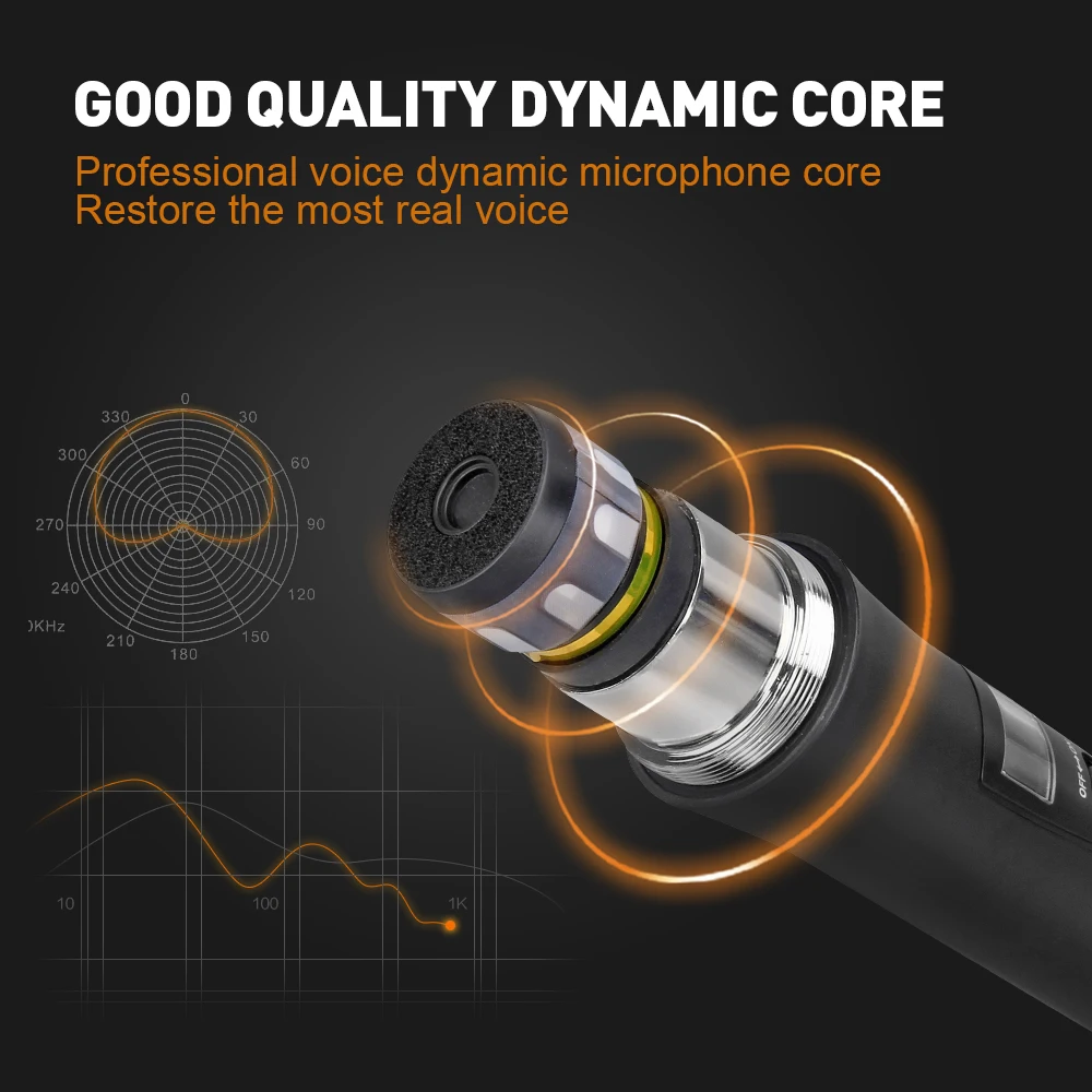 FROKET Audio UHF Беспроводная микрофонная система D-240 4-канальная ручная гарнитура