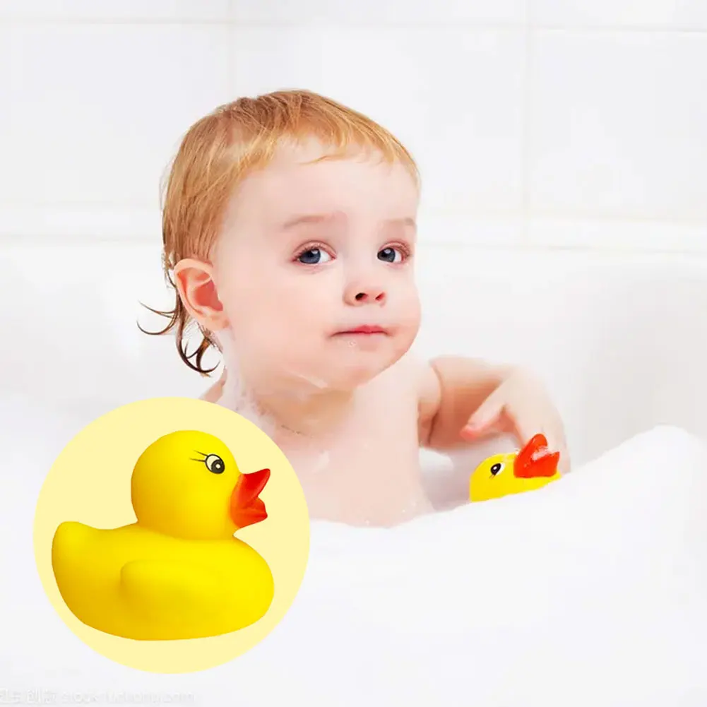 

50pcs Floating Birthday Party Sturdy Reusable Cute Safe Bath Toy Gift Home Baby Shower Decoration Toddlers Mini Rubber Ducky