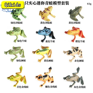 Children's Science And Education Simulation Frog Tree Frog Toad Red Poison Dart Frog Plastic Animal Model Toy Figures Ornaments