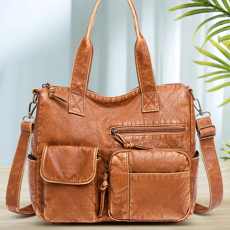 

Purses for Women Large Hobo Bags Satchel Handbags for Women Top Handle Zipper Multi Pockets Shoulder Bag Tote PU Leather