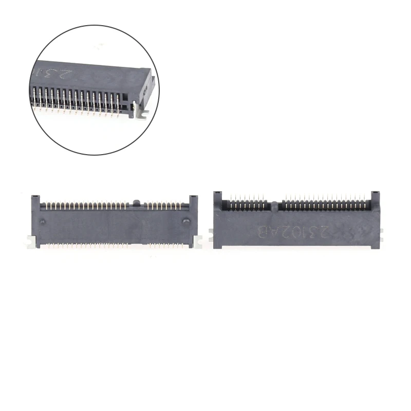 

Mini PCI-E PCI Express PCie mSATA 52pin 4.0mm Height Socket Female Socket Connector Adapter Onboard SMT For SSD