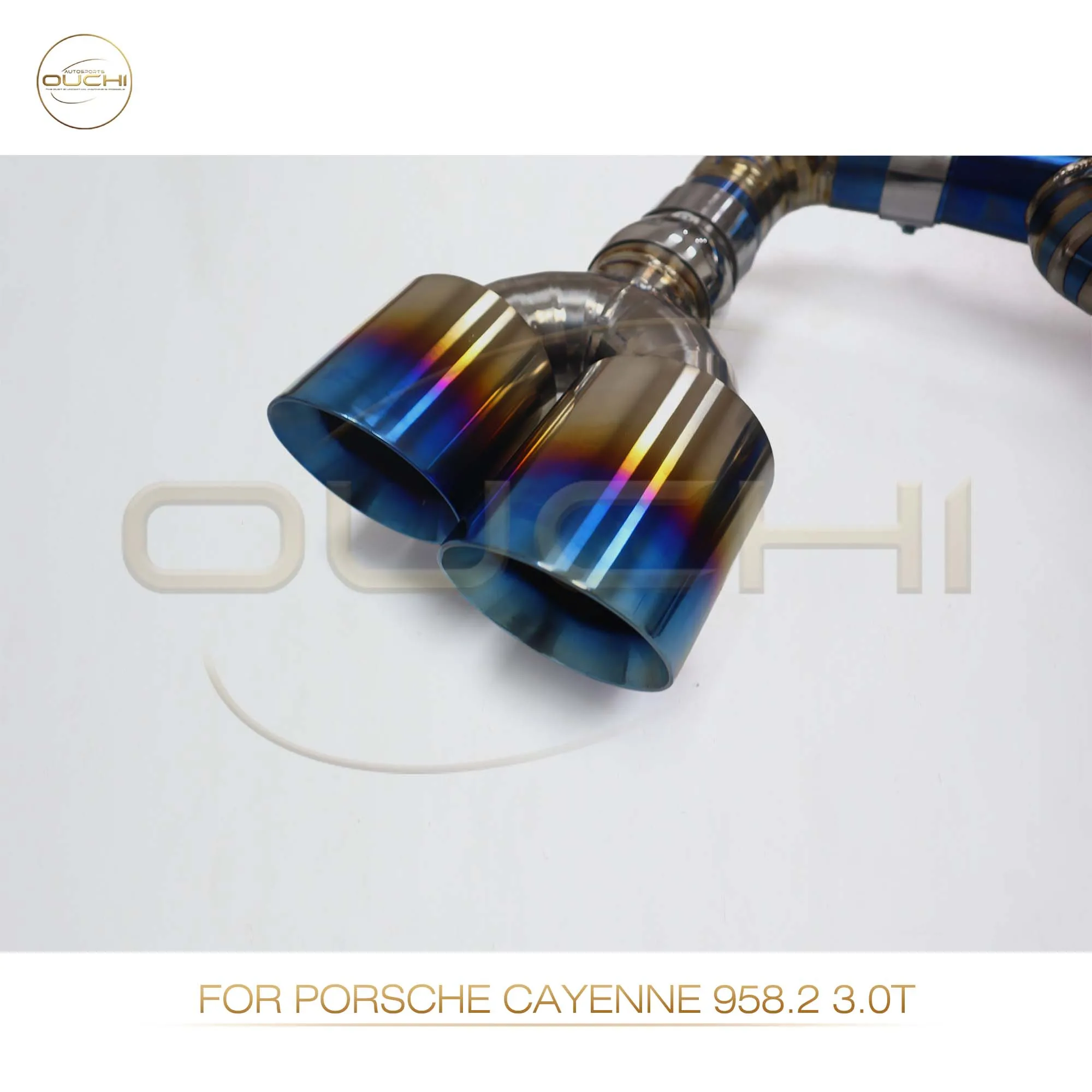 Выхлопная система OUCHI Titanium Catback для Porsche Cayenne Turbo 958 4 8 T глушитель с клапаном