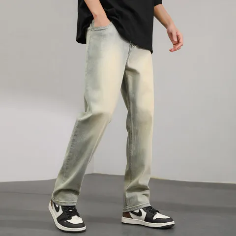 Ripped Skinny Jeans Men Vintage wash 