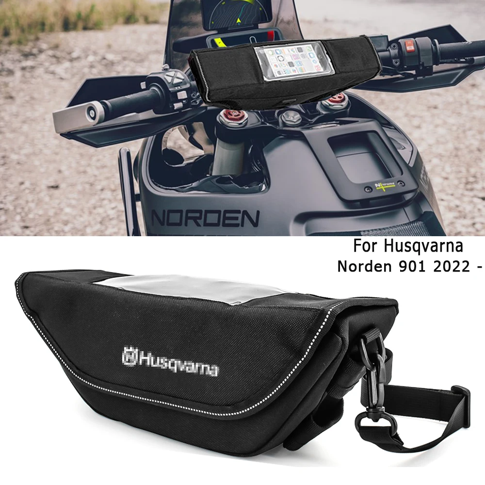 

For Husqvarna Norden 901 Norden901 2022 - Motorcycle Accessories Waterproof Bag Storage Handlebar Bag Travel Tool Bags