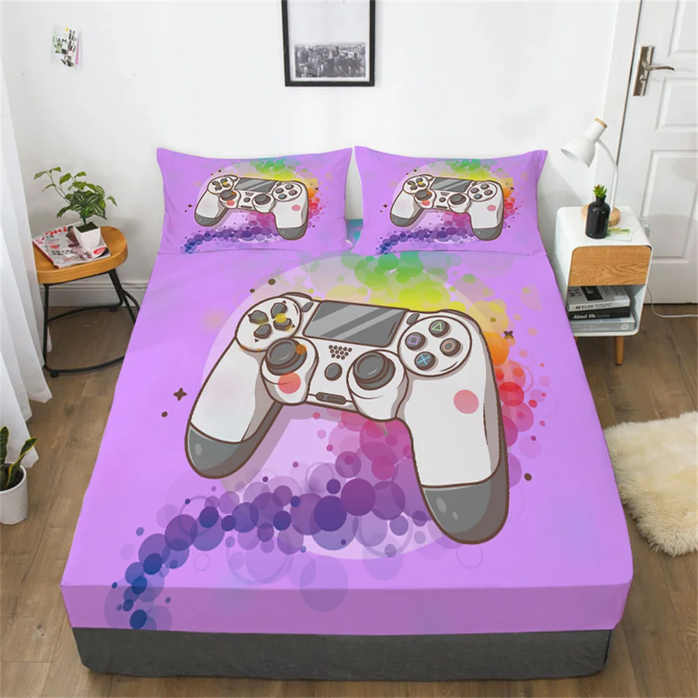 

Game 3D Comforter Set Twin Bed Sets Boys Girls Home Bedclothes High Quality Bedspreads Cotton Fitted Sheets Queen Beds Sheet
