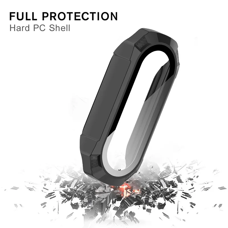 Защитное стекло экрана и чехол для Xiaomi Mi Band 7PRO 7 6 5 4, защитный браслет для PC, 2 в 1 умный чехол для часов с полной защитной пленкой.