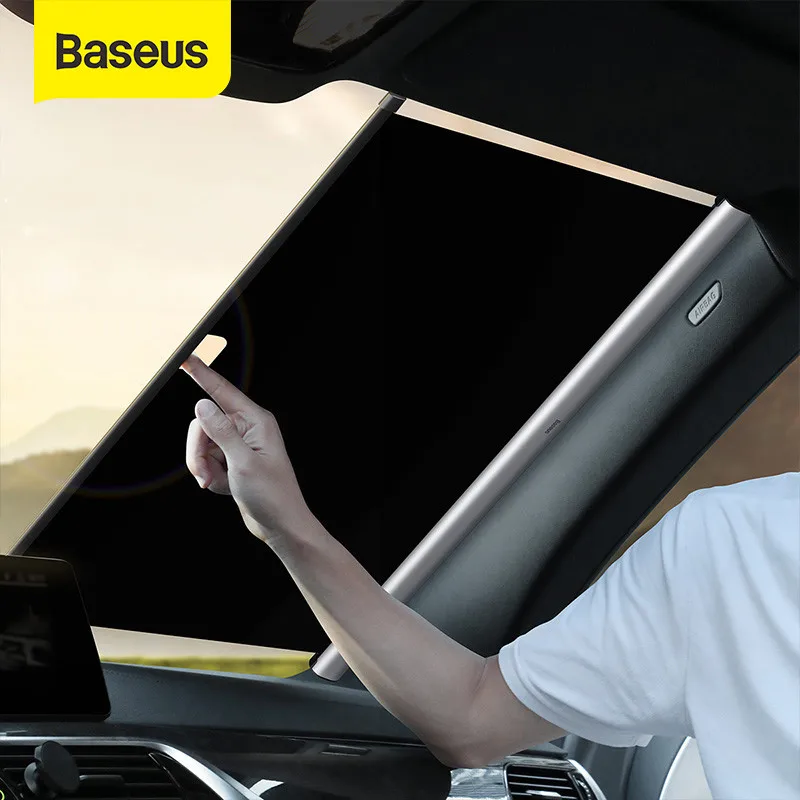 

Автомобильный солнцезащитный козырек Baseus, складная занавеска для лобового стекла и заднего стекла