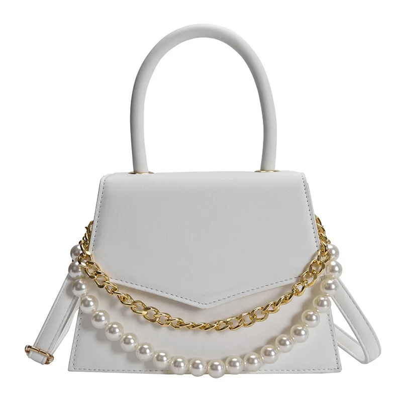 

Female Crossbody Women's Bag 2022 Trend Fashion Beading Chains Shoulder Bag for Women Mini Handbags Luxury Designer Tote Bags