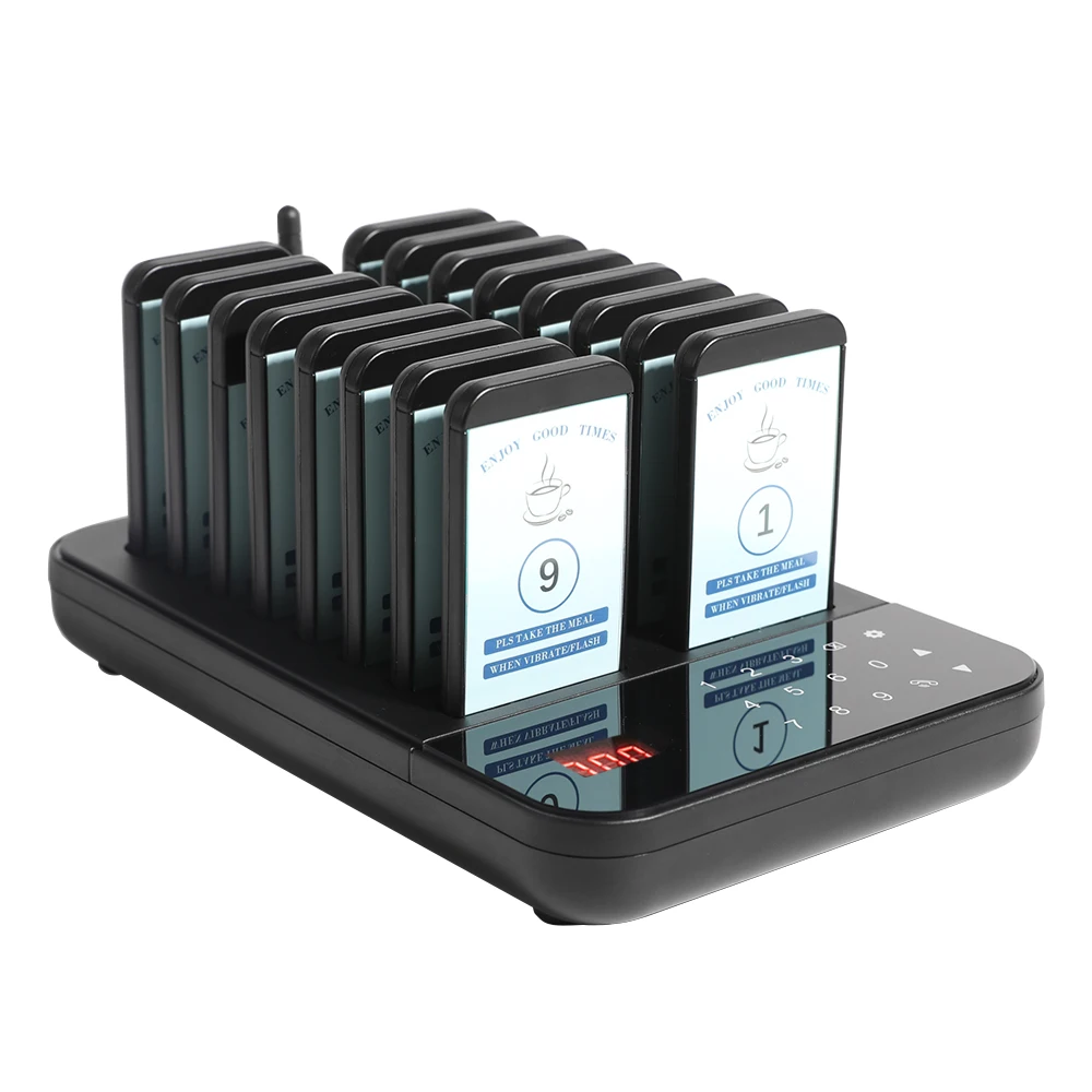 Беспроводной пейджер Wirelesslinkx для ресторана 16 очередей система вызова кофе кафе