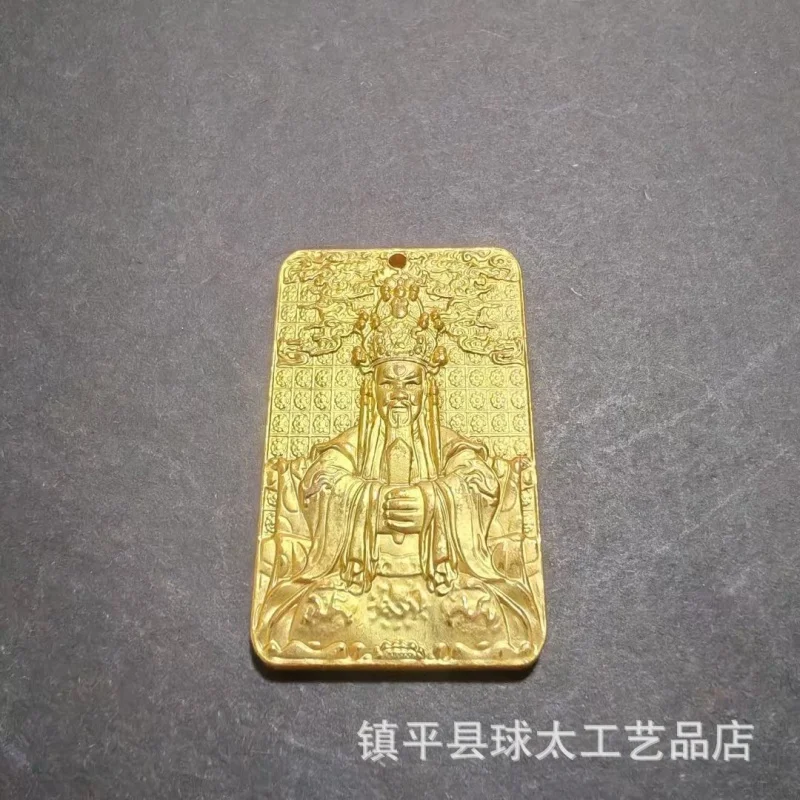 Латунный однотонный кулон Wutai Mountain Wuye ожерелье трехмерный рельефный портрет