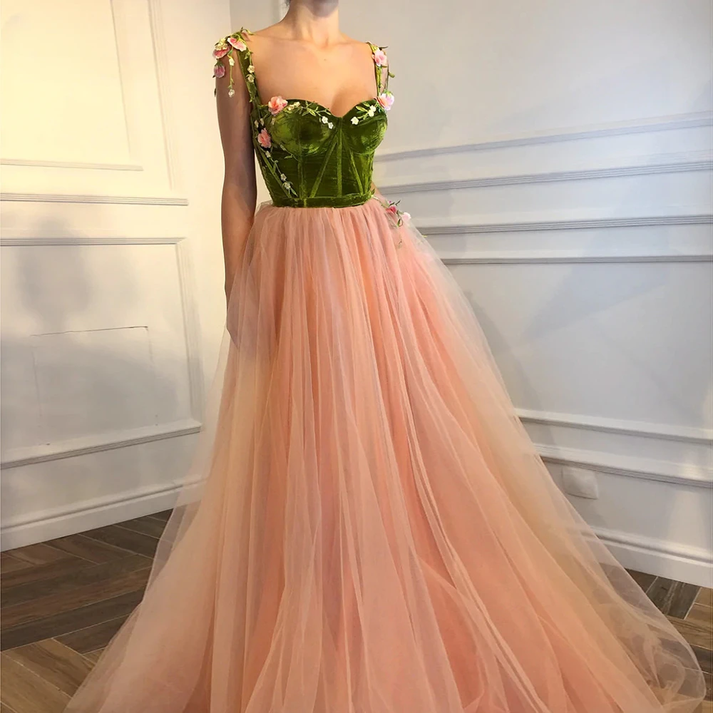 

Цветочные пышные тюлевые вечерние платья 2023 Сексуальная Милая плиссированная юбка с цветами трапециевидный корсет вечерние платья для выпускного вечера знаменитостей