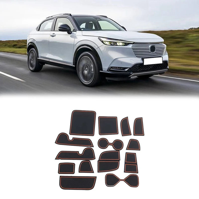 

15 шт., Нескользящие вкладыши для держателя стакана Honda HRV HR-V Vezel 2021 2022
