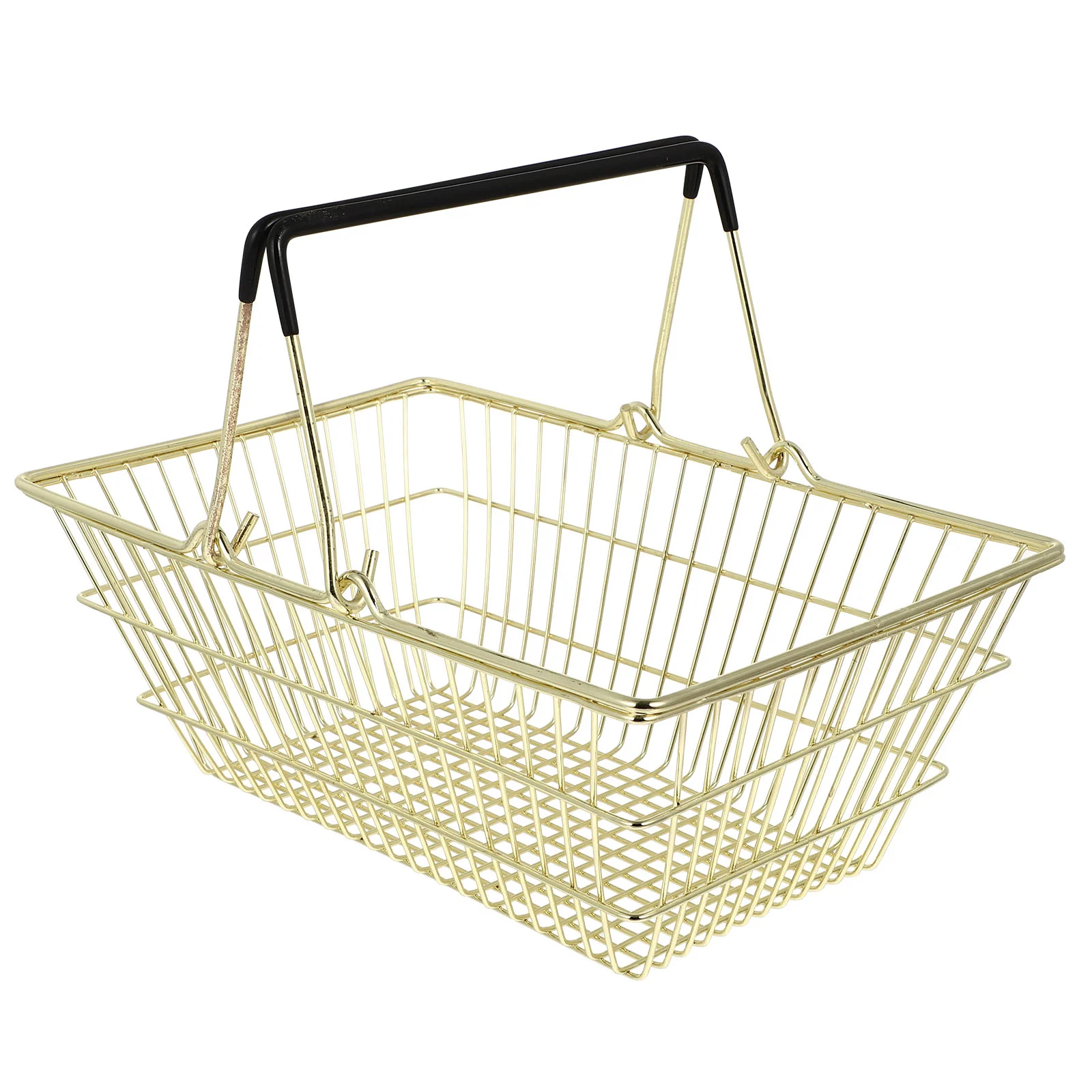

Barbed Wire Portable Shopping Storage Basket Handheld Handle Household Practical Design