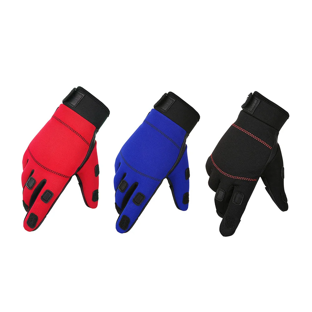 1 пара Нескользящие рыболовные перчатки с полными пальцами Теплые Зимние