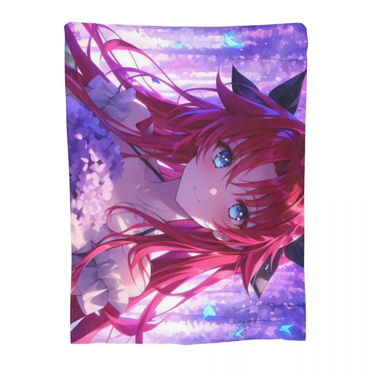 Фото Rias Gremory Crimson Beauty Wisteria High School DxD аниме персонализированное удобное вечерние ультра-мягкое одеяло из микрофлиса №3