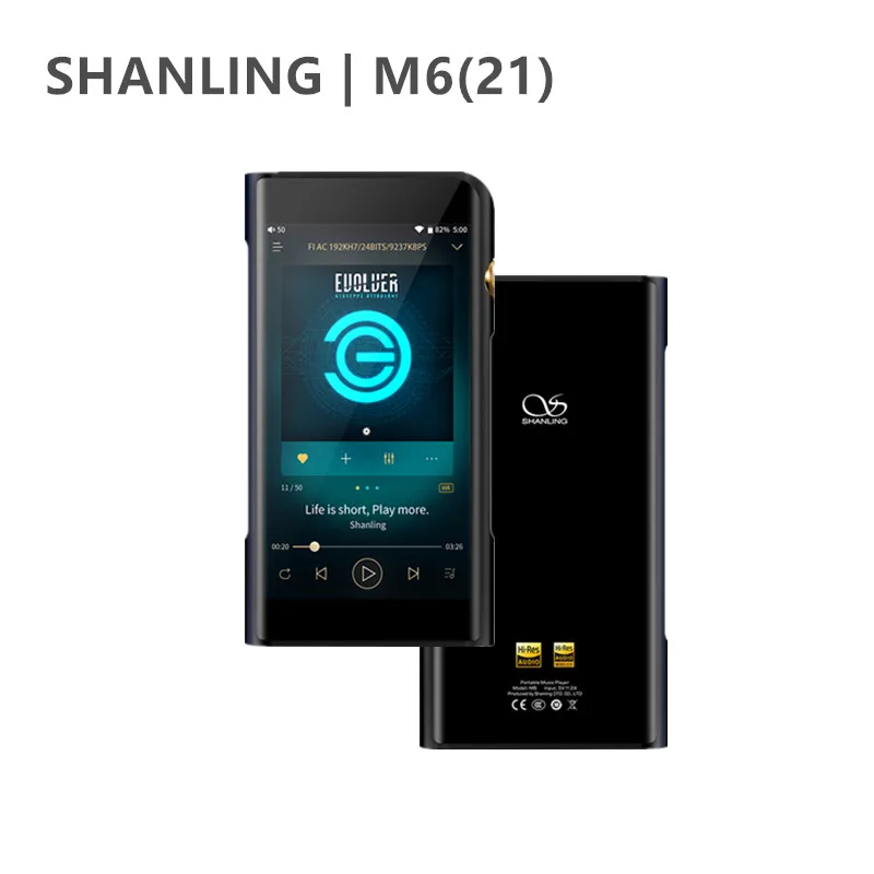 Новейший портативный музыкальный плеер Shanling M6 (21) двойной 9038Q2M DAC открытый Bluetooth