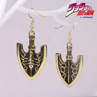 anime jojos bizarre adventure earring higashikata josuke jewelry ketting fashion jewelry pendant fan souvenir
