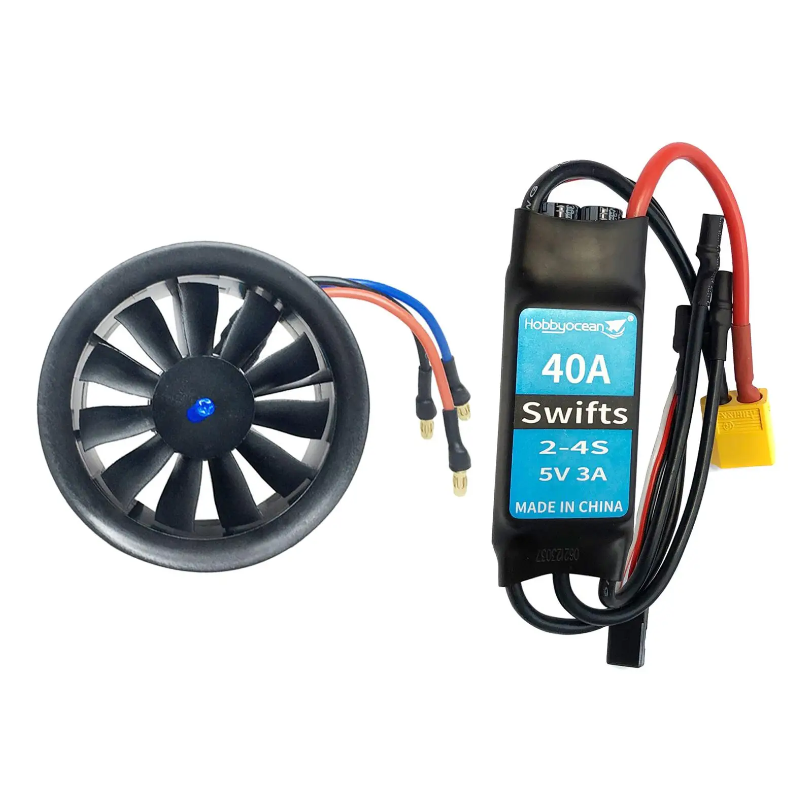 

50mm Ducted Fan W/ 4300Kv Brushless Motor for RC Jet Airplane Modification