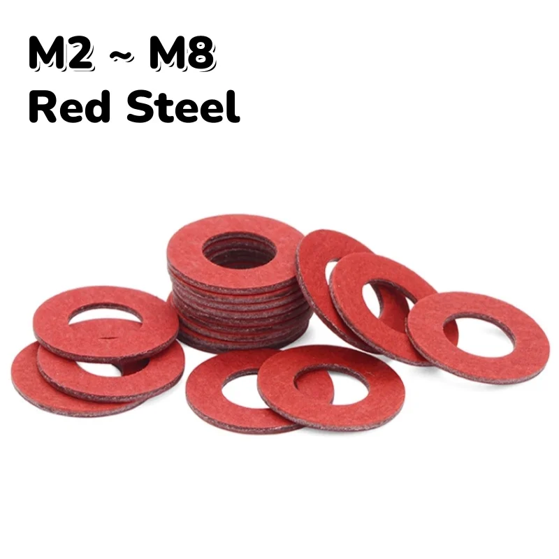 

Красные стальные изолирующие прокладки M2 M2.5 M3 M3.5 M4 M5 M6 M8