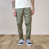 simwood 2022 summer spring new oversize thin mens pants abkle length loose tapered plus size chinos quality trousers sk130439