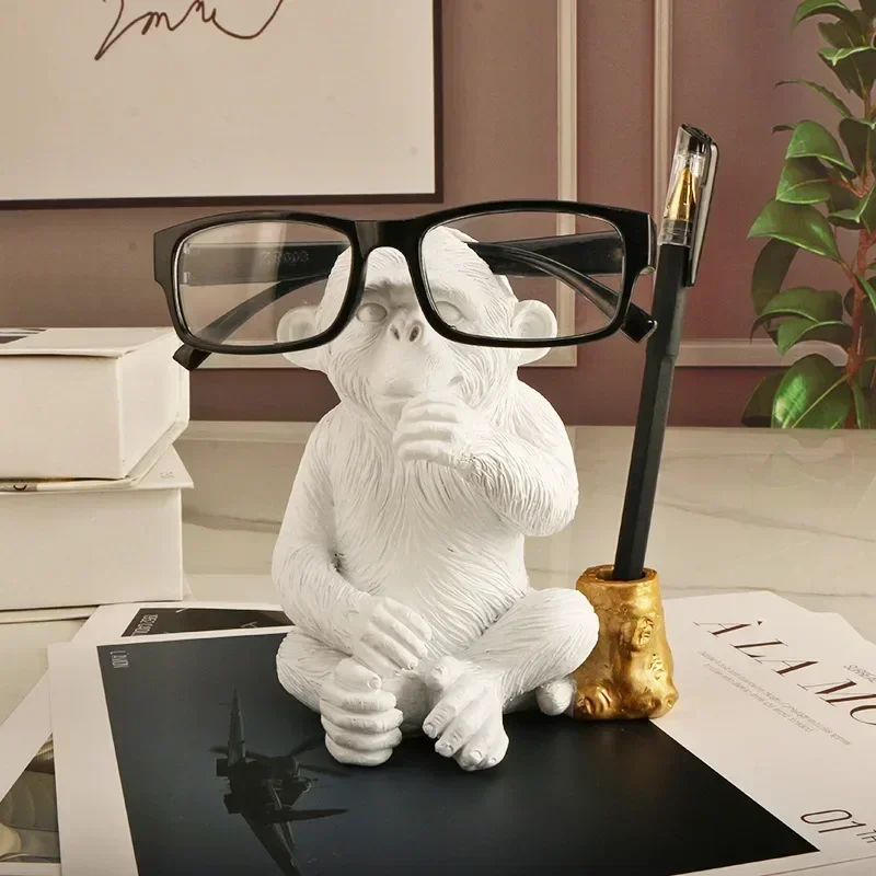 Полимерные украшения Бэнкси значок обезьяны Статуэтка ничем не сделает вы