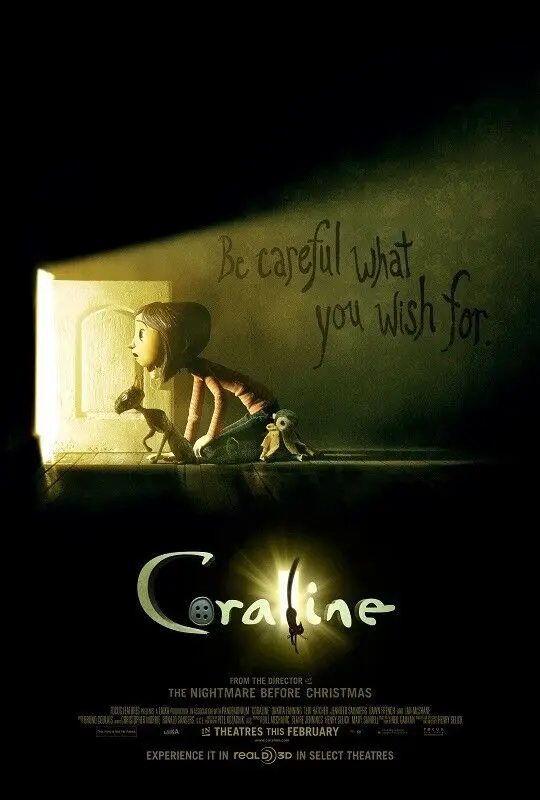 

Coraline Movie Art Film Print Silk Poster Home Wall Decor