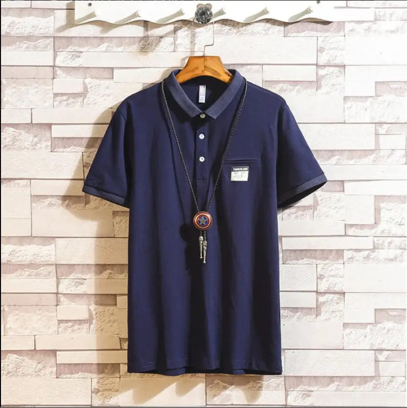 

2023HOT 2023HOT 2019 New Fashion Brand Men Polo Shirt Solid Short-Sleeve Slim Fit Polo Mens Shirt Men Polo Shirts