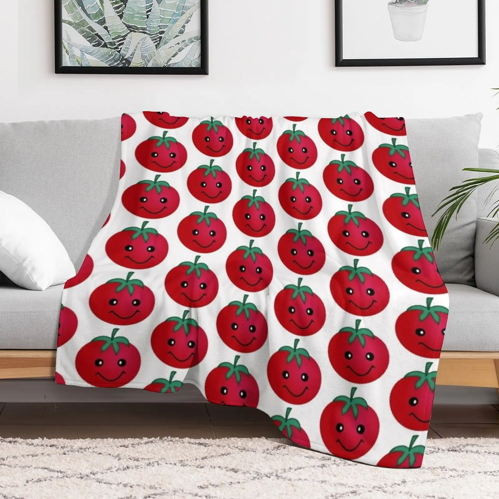 Одеяло с улыбкой и помидорами забавный подарок детские мягкие большие одеяла