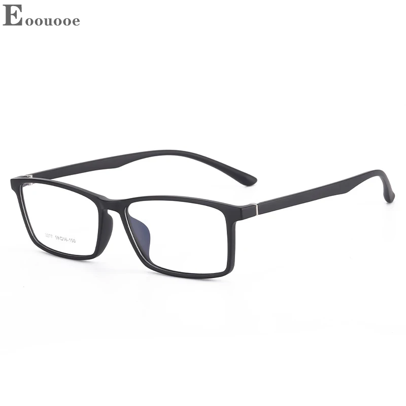 

Men's Square TR90 Glasses Frame Fat Face Plus Size 150mm Eyeglasses Optical Myopia Hyperopia Prescription Ultralight Oculos