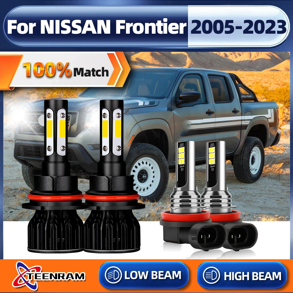 

Автомобильные фары 40000LM 9007 CANBUS автомобильные фары лампы H11 противотуманные светильник 12В для NISSAN Frontier 2005-2018 2019 2020 2021 2022 2023