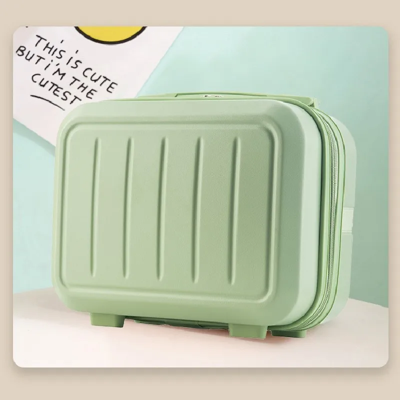 Mini Travel Hand Luggage Cosmetic Case for Women Small Portable Carrying Pouch Suitcase for Makeup Multifunctional Storage