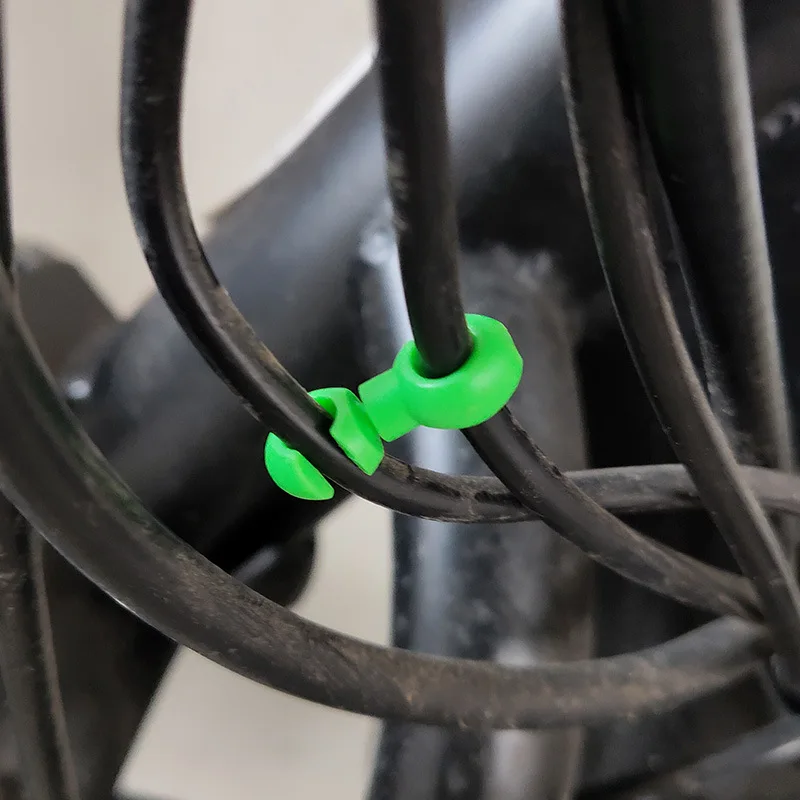 

20Pcs MTB Road Bike Brake Line Buckle Gear Disc Cable Guide Cord Clips Hose Bicycle Cross Line Clip Ring Clasp Cycle Accessories