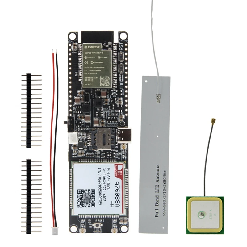 

ESP32 SIM LTE Network GPS Antenna ESP32-WROVER-E Wireless Module Wifi Bluetooth Development Board