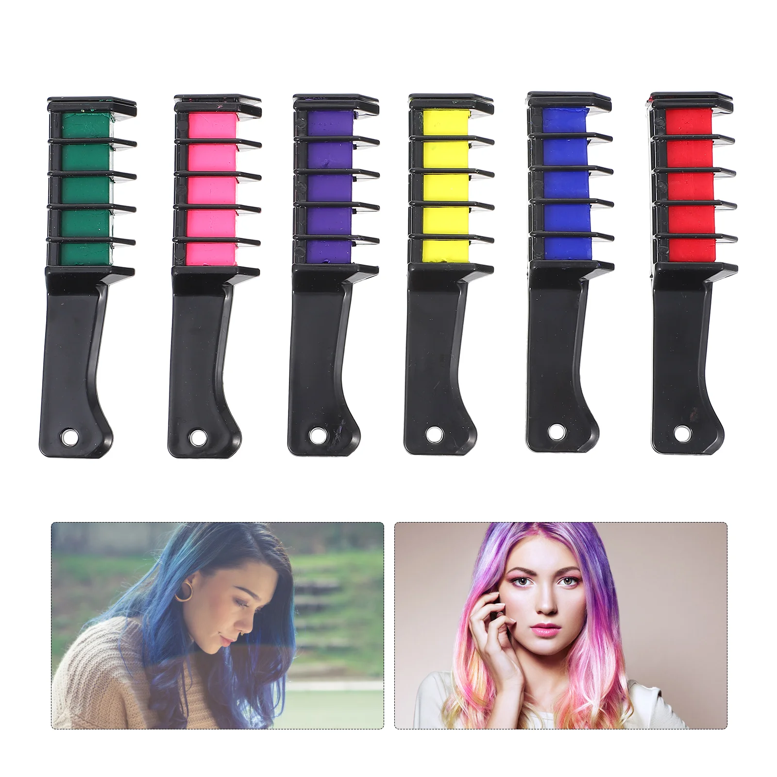 

6pcs Hair Tinting Brush Hair Dyeing Tool Hairdressing Supplies Hair Coloring Brush for Salon Home