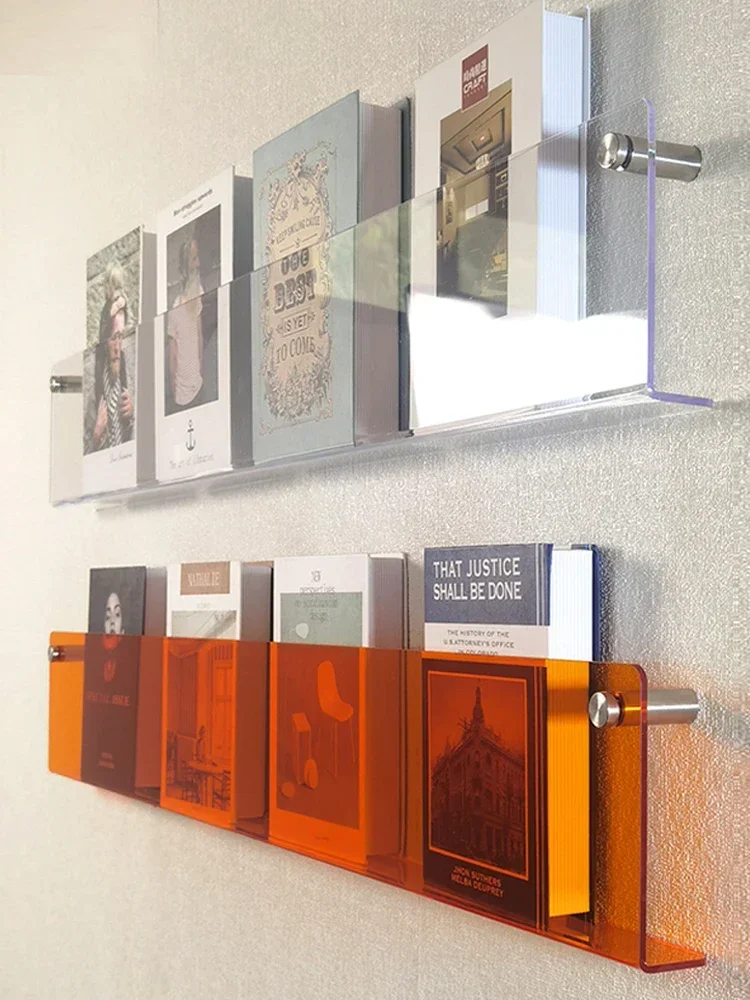 Акриловая креативная настенная книжная полка прозрачная для картин настенное