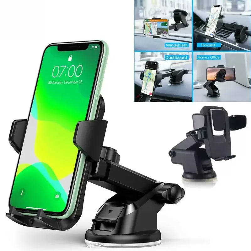 

Car Bracket Car Phone Holder 360 Degrees Smartphone Car Mount Holder Adjustable Phone Mounting Suction Cup GPS Holder