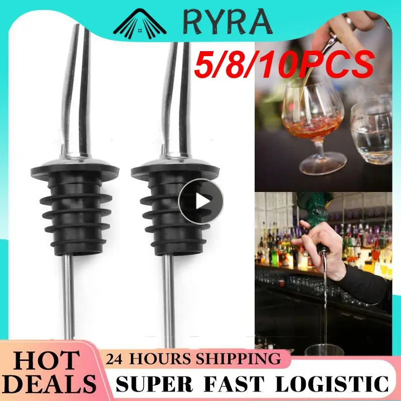 

5/8/10PCS Wine Pourer Bottle Dispenser Wine Bottle Stopper