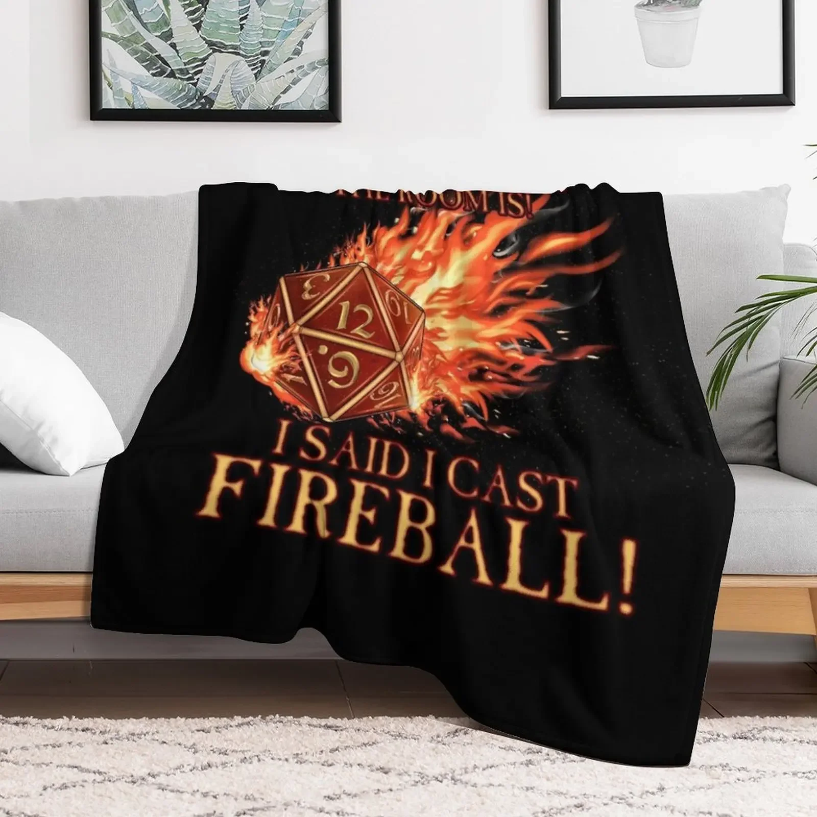 Plush одеяло D20 I Didn't Ask! Cast Fireball!