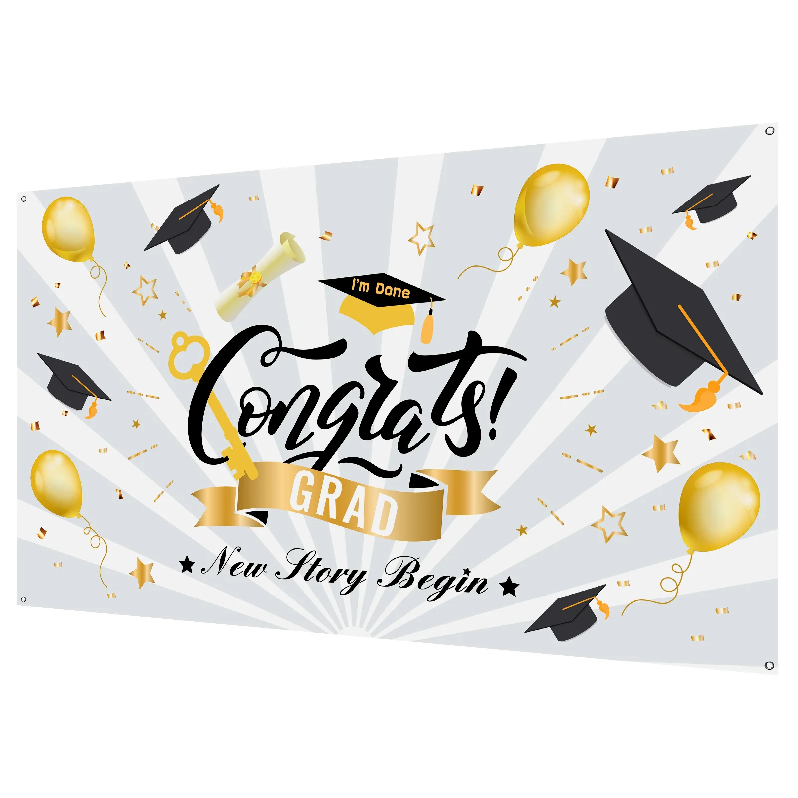 

Pure Cotton Easy to Party Decoration Party Background Photography Banner for Graduation