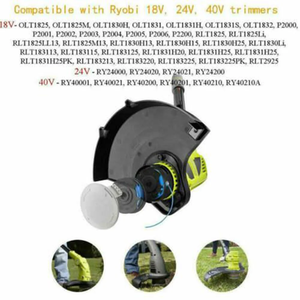 

2 шт., пластиковые бобины для садовых аксессуаров Ryobi One + 18 В, 24 В, 40 в