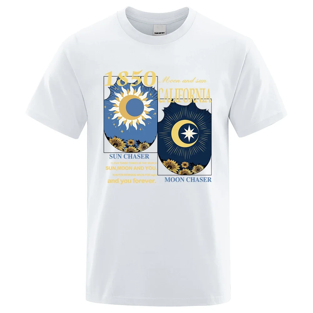 Футболка мужская свободного покроя из натурального хлопка в стиле хип-хоп