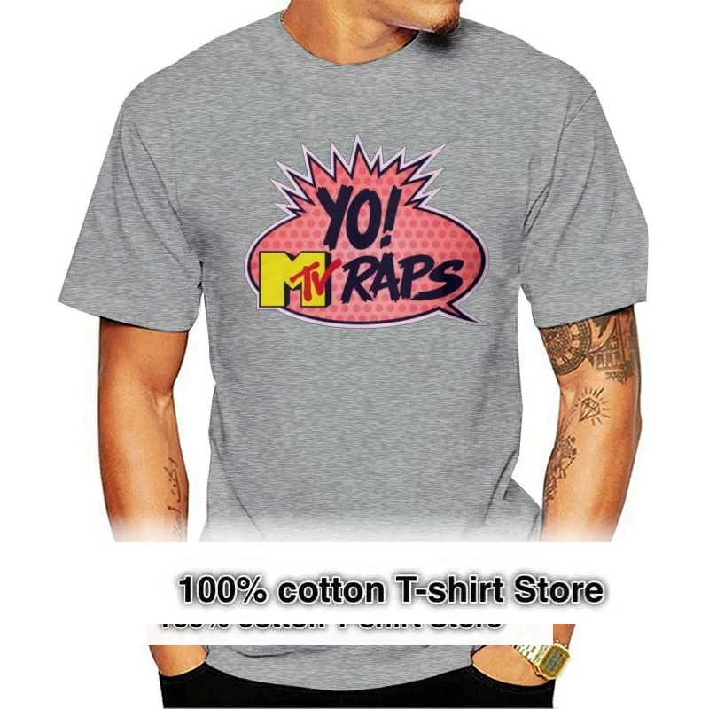 

Yo! Mtv Raps Men'S T Shirt Black Summer O Neck Tops Tee Shirt