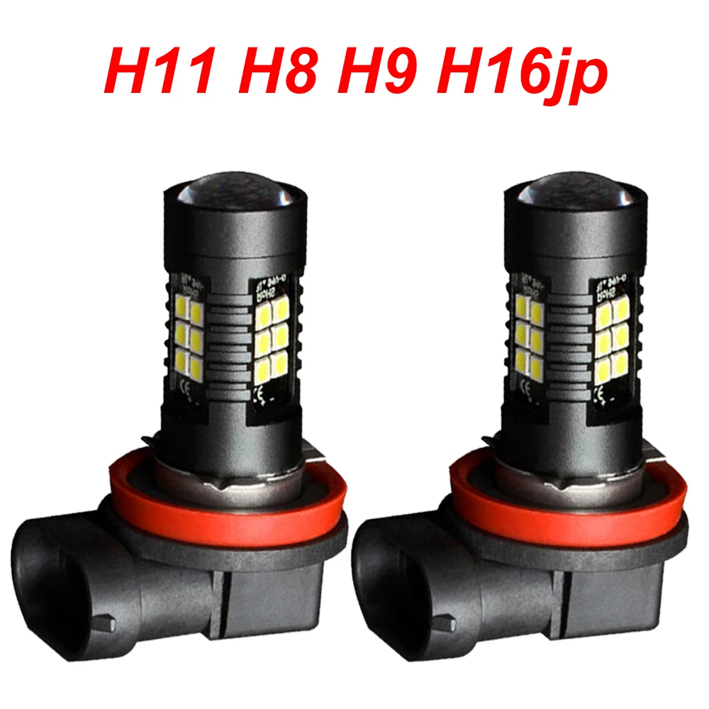 2X H11 LED H16 JP H8 H9 Противотуманные фары для Renault Megane 2 3 Duster Logan Clio 4 3 Laguna 2 Sandero Scenic 2 Captur Auto Lamp