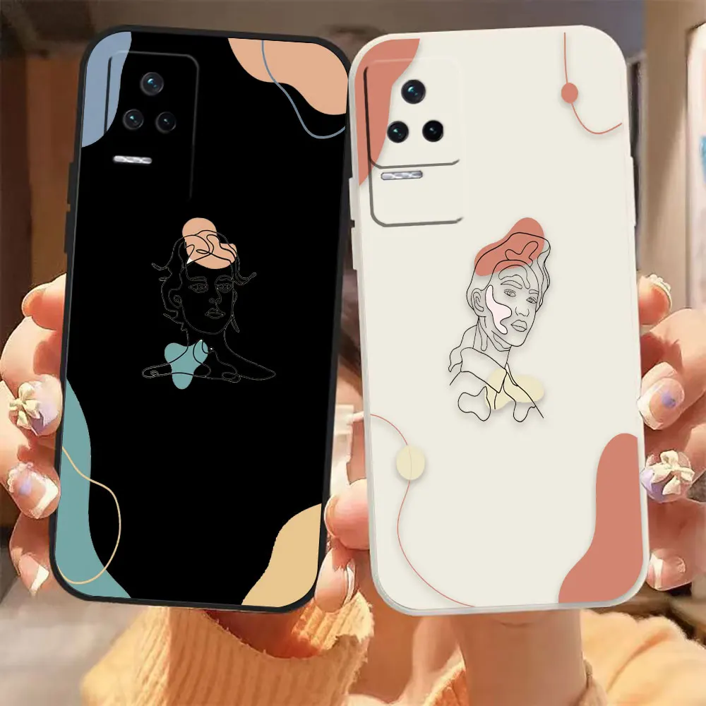 

Woman Head with Flowers Line TPU Case For Redmi K60E K60 K50 K40S K40 K30 K20 12C 10C 9A 9 8A 8 10X 10A 10 Pro 4G 5G Colour Case