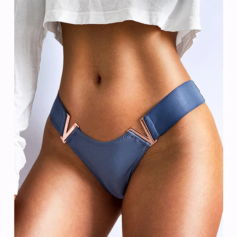 

Sports Lingerie Brazilian Panties Women Sexy V Waist G-String Underwear Female T-back Underpants M-L Lady Bikini Panty