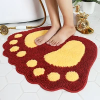 non slip bath toilet mat cute paw super absorbent bathroom shower rugs washable doormat floor mat bathroom shower rugs