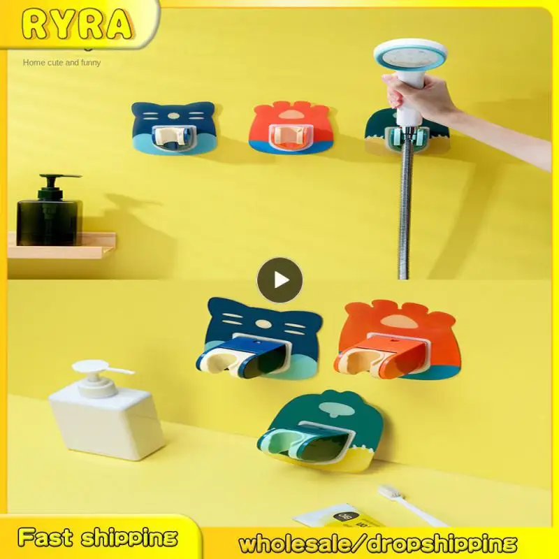 

Shower Supporter Cartoon Drill-free Cartoon Shower Bracket Polychromatic Waterproof And Durable Rshower Bracket Stand Adjustable